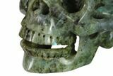 Realistic, Polished Labradorite Skull - Madagascar #151178-1